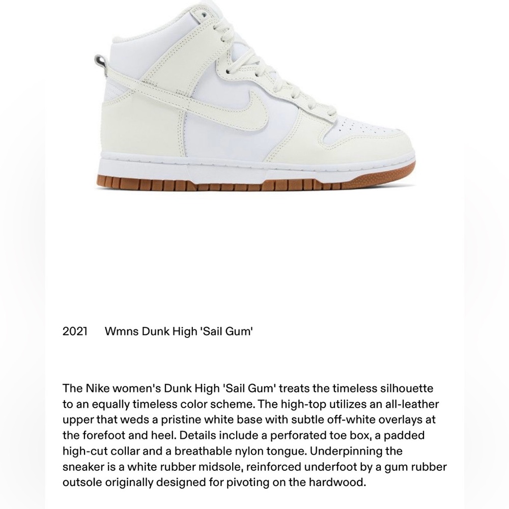 Nike Women's Dunks High “Sail Gum”